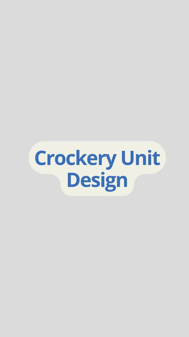 crockery unit design