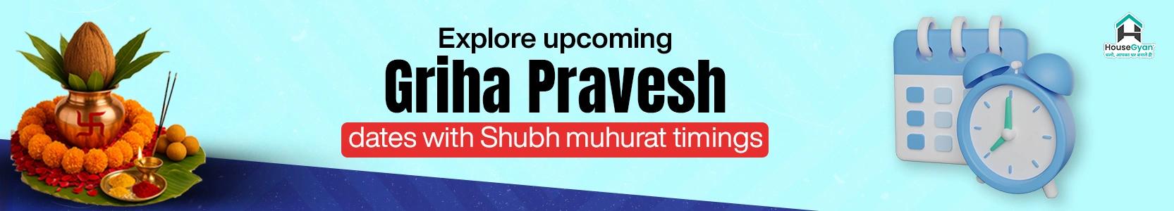Shubh Muhurat for house construction banner Shubh Muhurat for house construction banner
